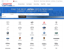 Tablet Screenshot of japanesecartrade.com